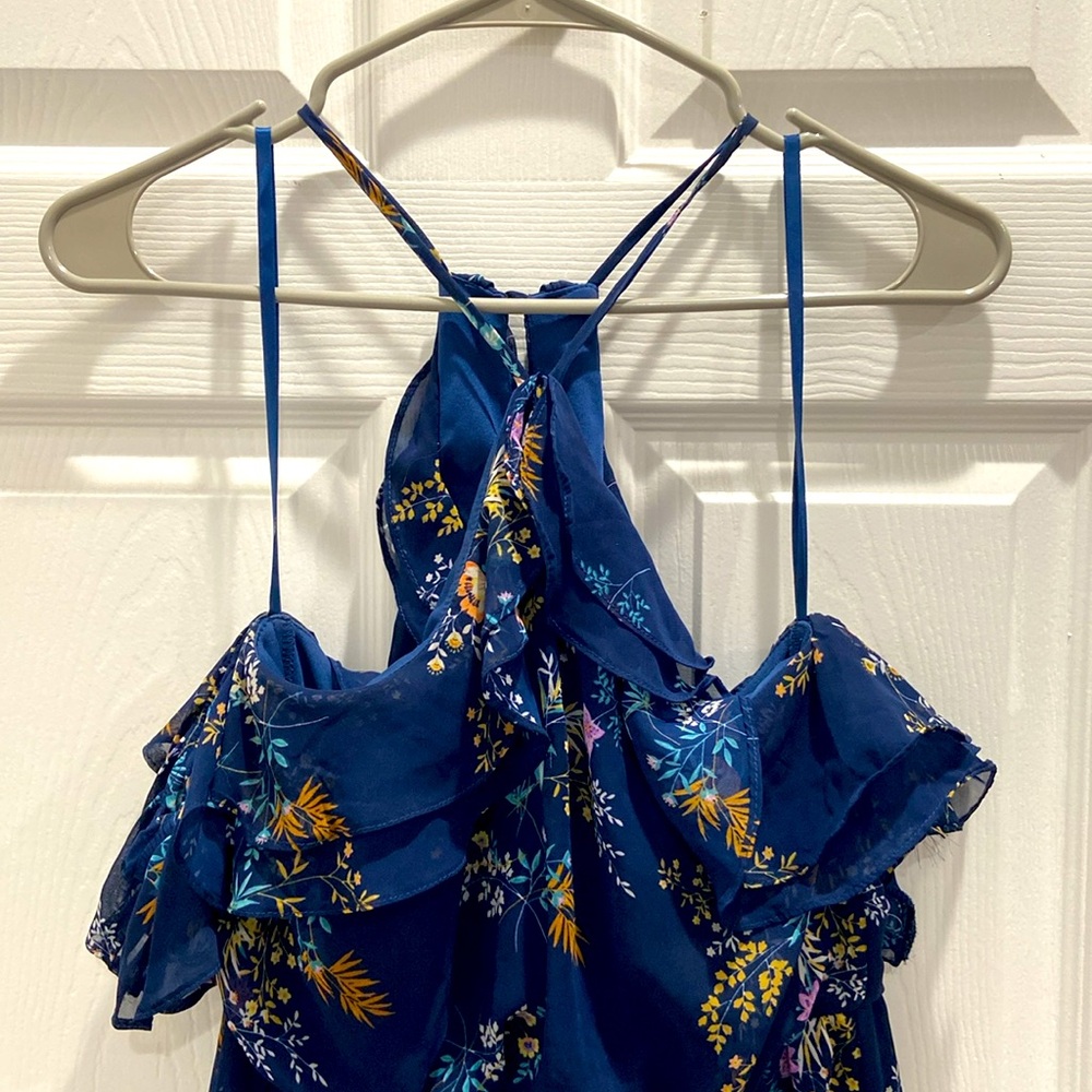 NEW On-Off Shoulder Ruffle Short Dress - Picture 2 of 2